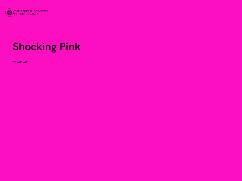 #FC0FC0 - Shocking Pink color image