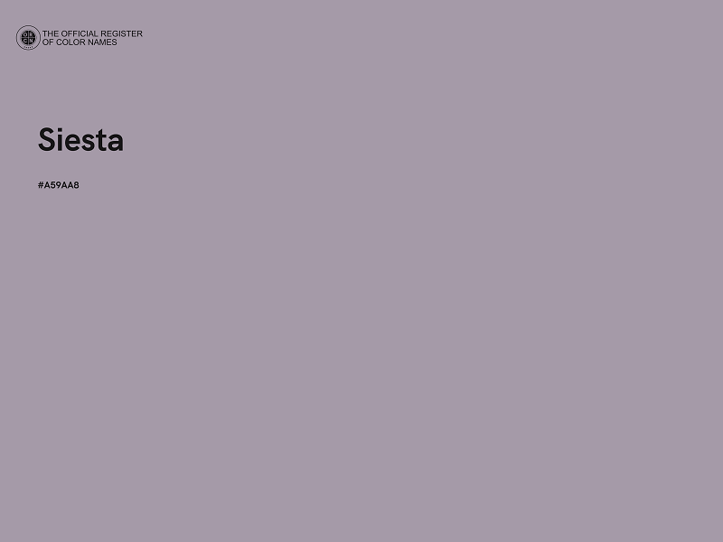 #A59AA8 - Siesta color image