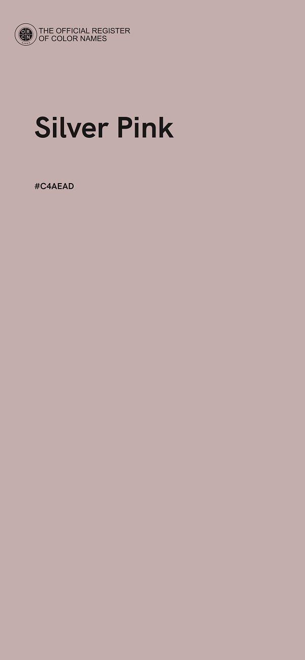 #C4AEAD - Silver Pink color image