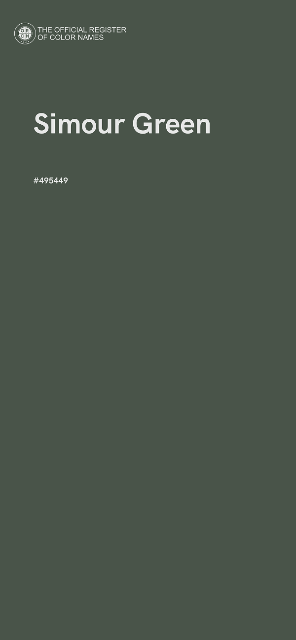 #495449 - Simour Green color image