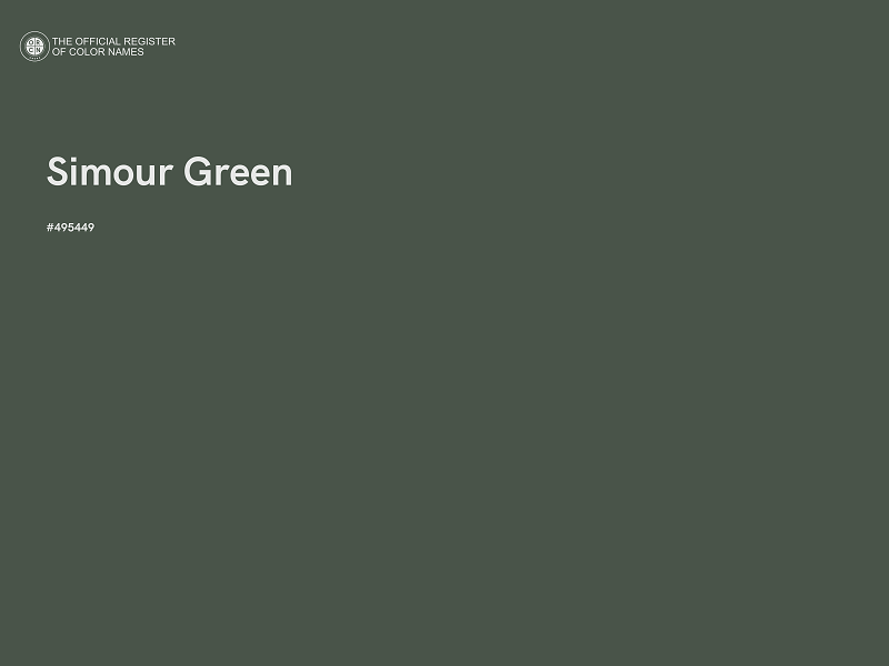 #495449 - Simour Green color image