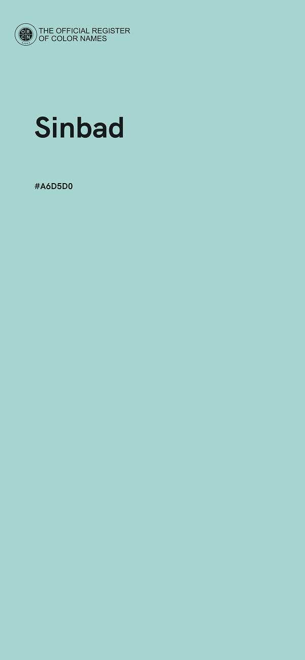 #A6D5D0 - Sinbad color image