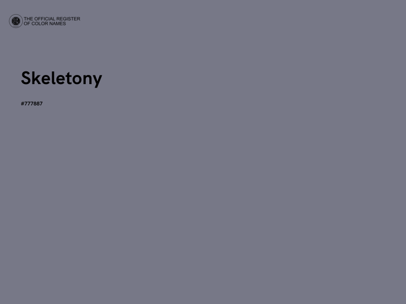 #777887 - Skeletony color image