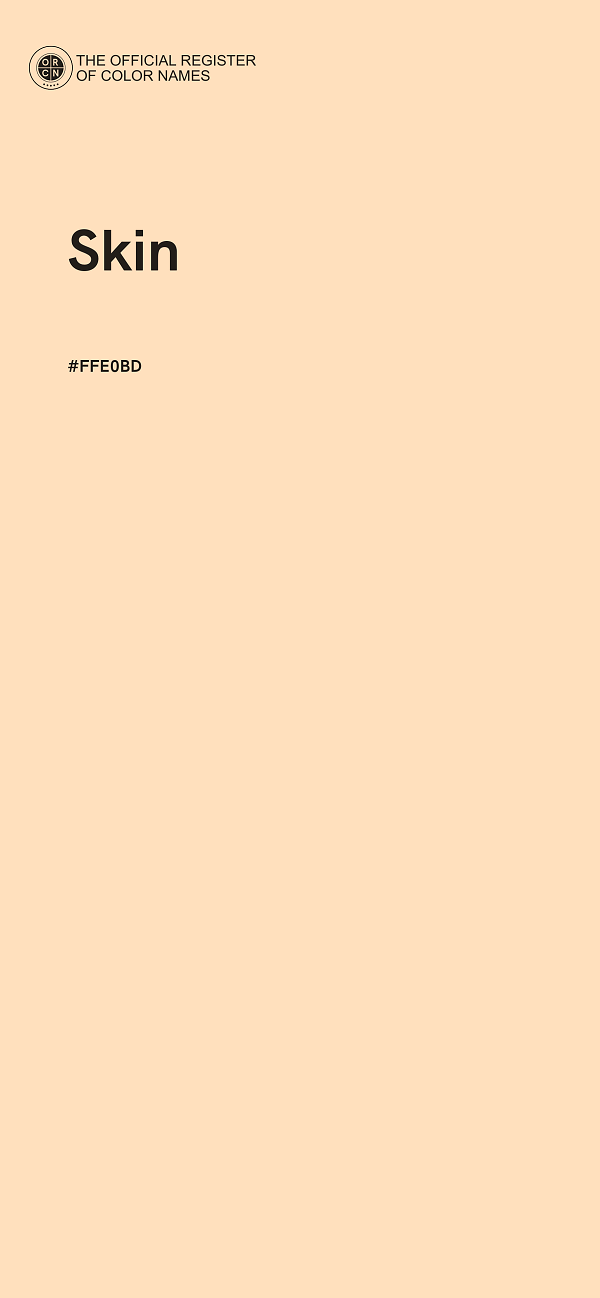 #FFE0BD - Skin color image