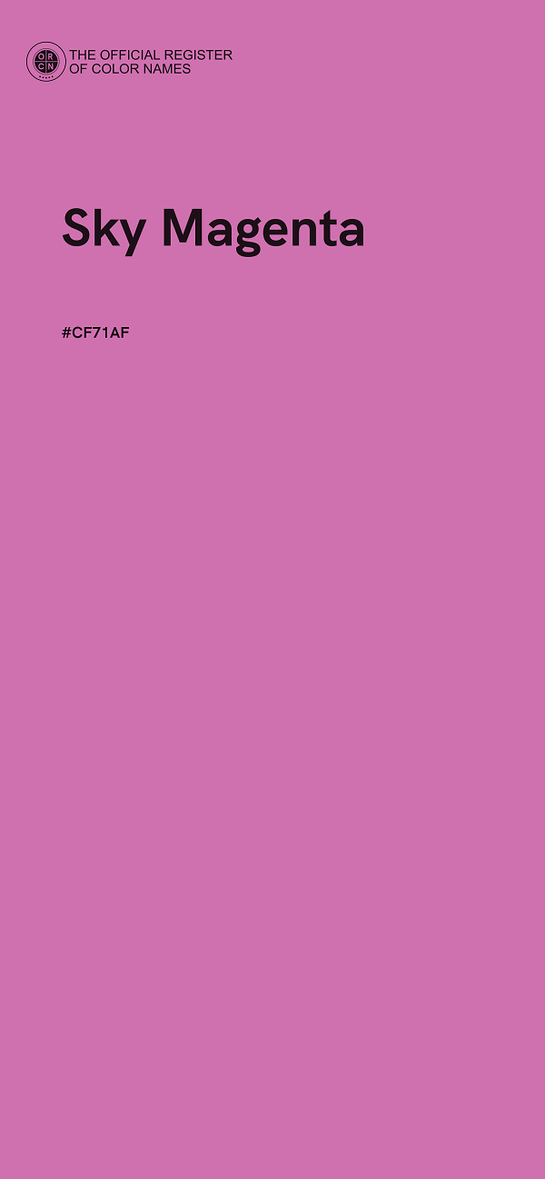 #CF71AF - Sky Magenta color image