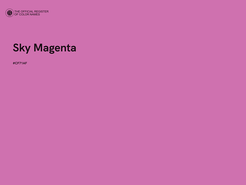 #CF71AF - Sky Magenta color image
