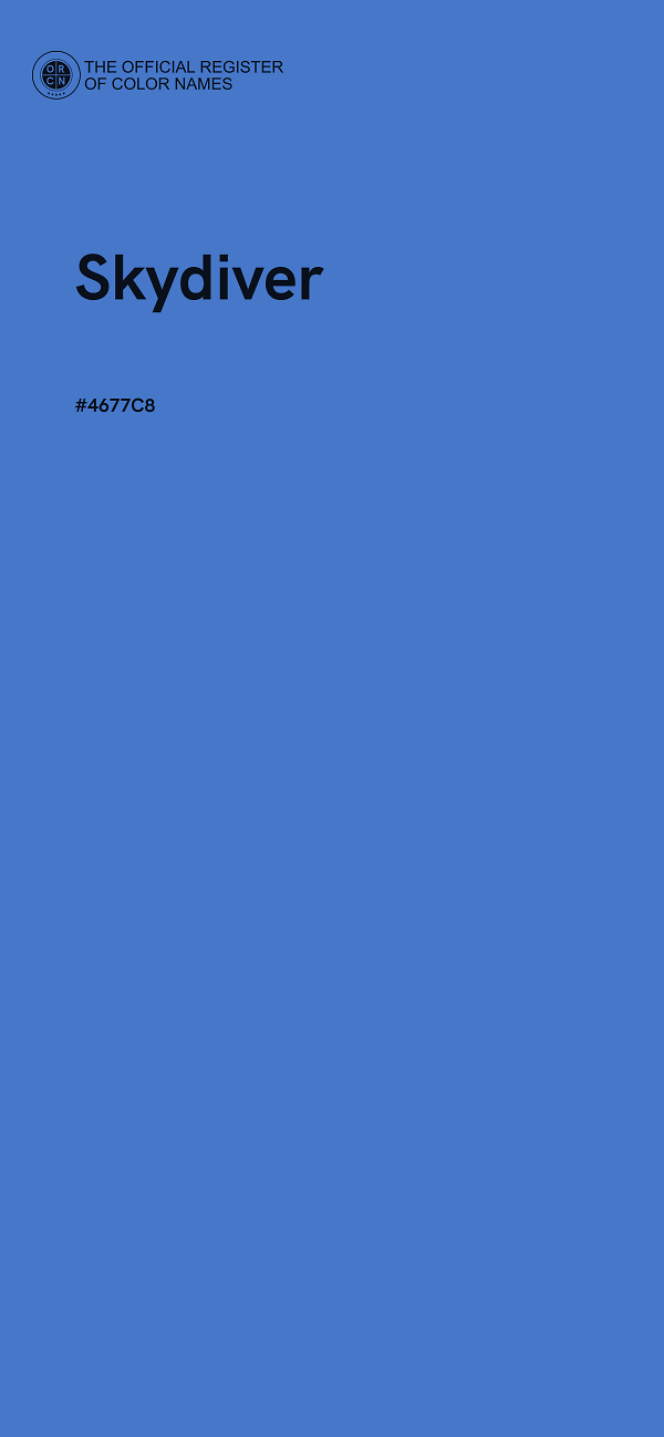 #4677C8 - Skydiver color image