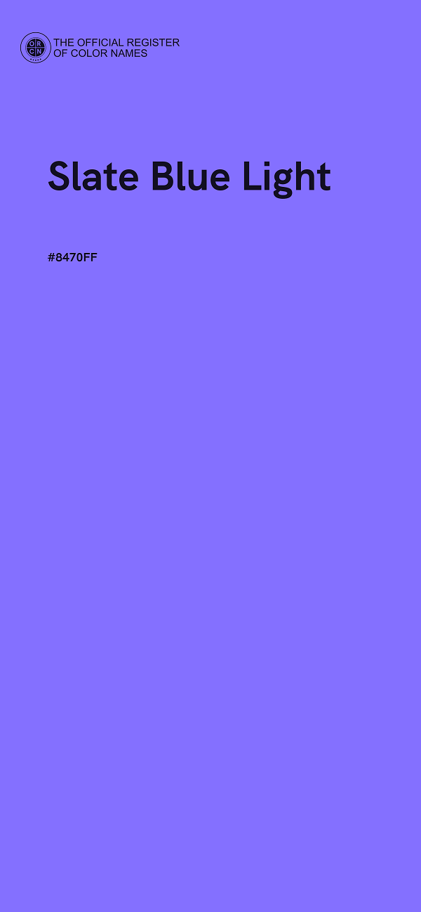 #8470FF - Slate Blue Light color image
