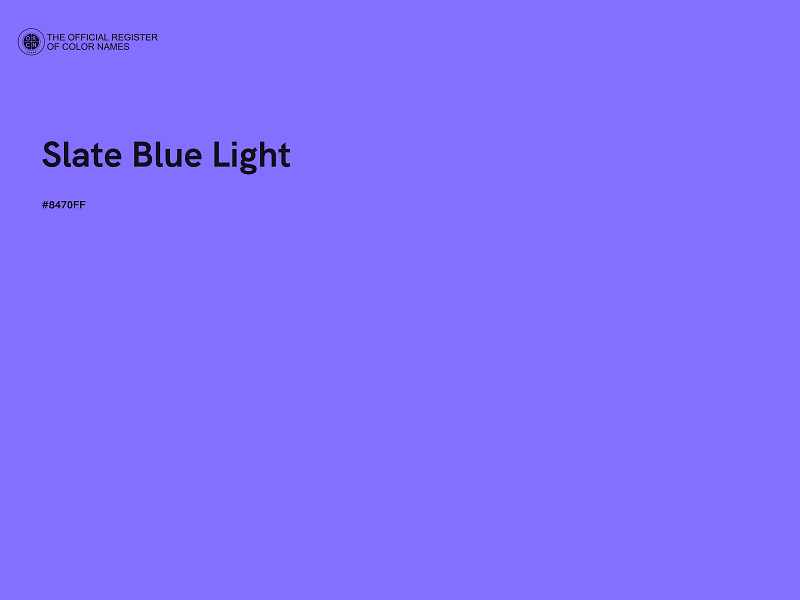 #8470FF - Slate Blue Light color image