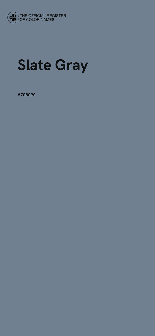 #708090 - Slate Gray color image