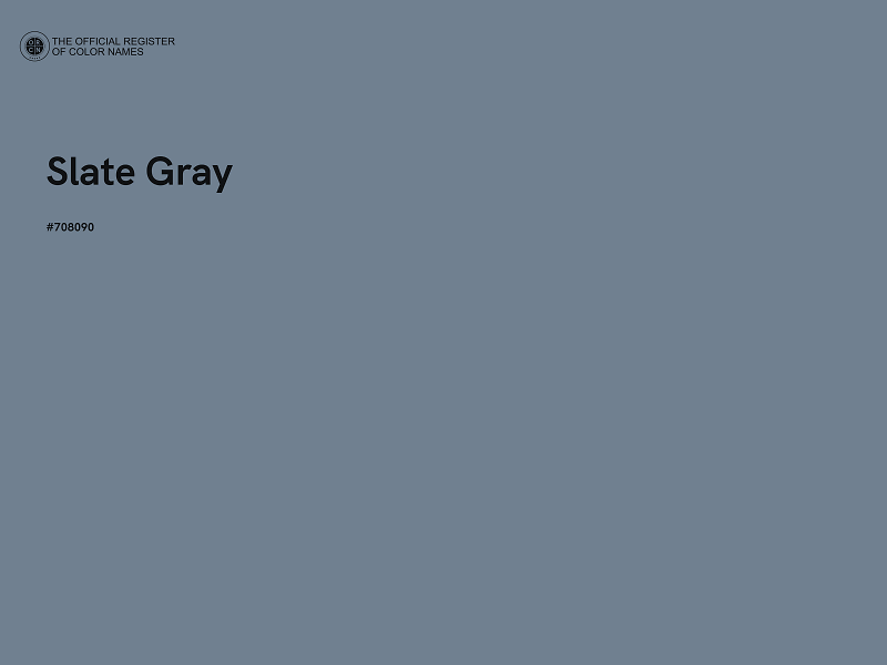 #708090 - Slate Gray color image