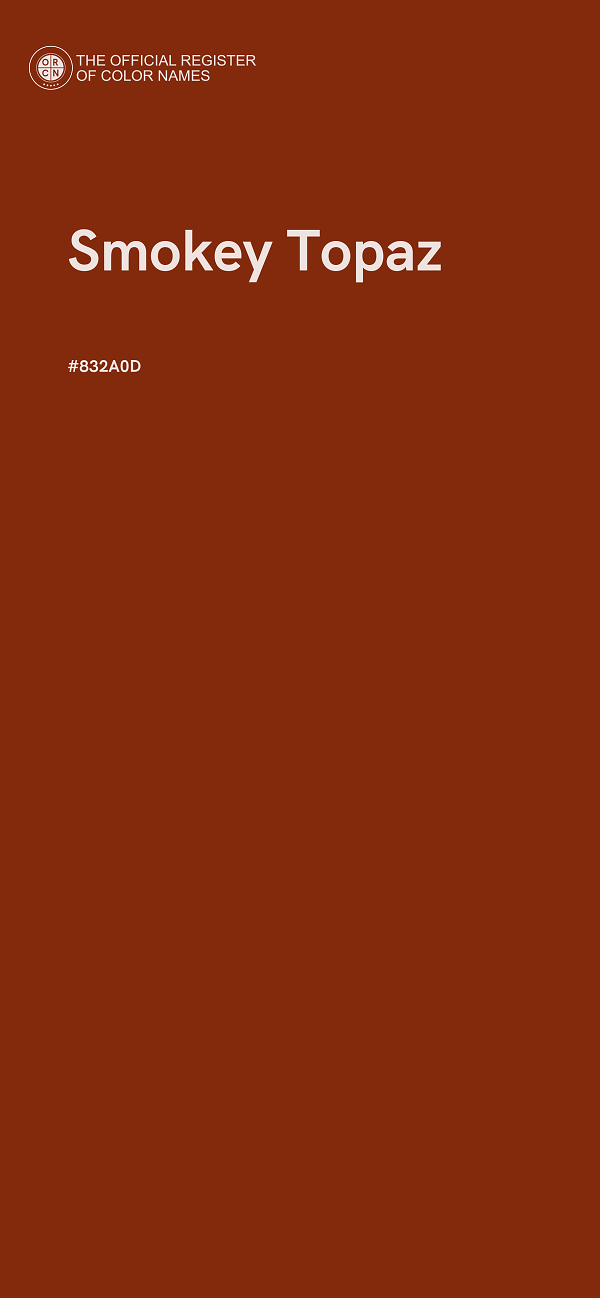 #832A0D - Smokey Topaz color image