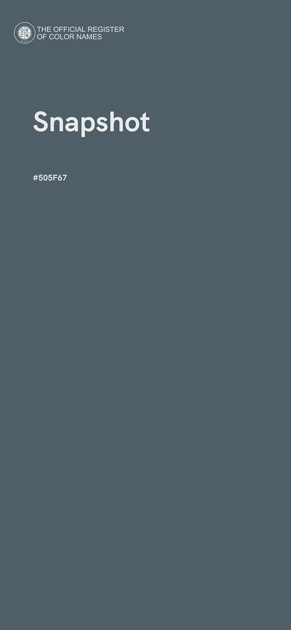 #505F67 - Snapshot color image