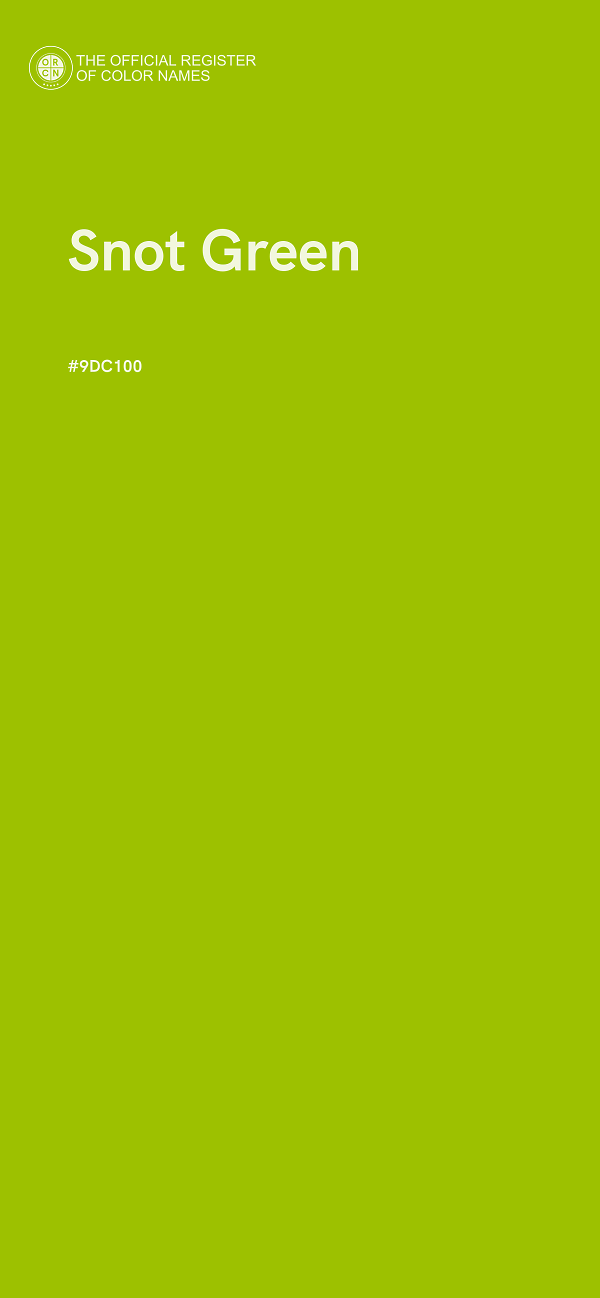 #9DC100 - Snot Green color image