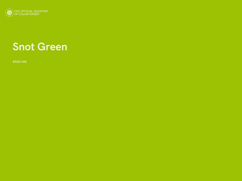 #9DC100 - Snot Green color image