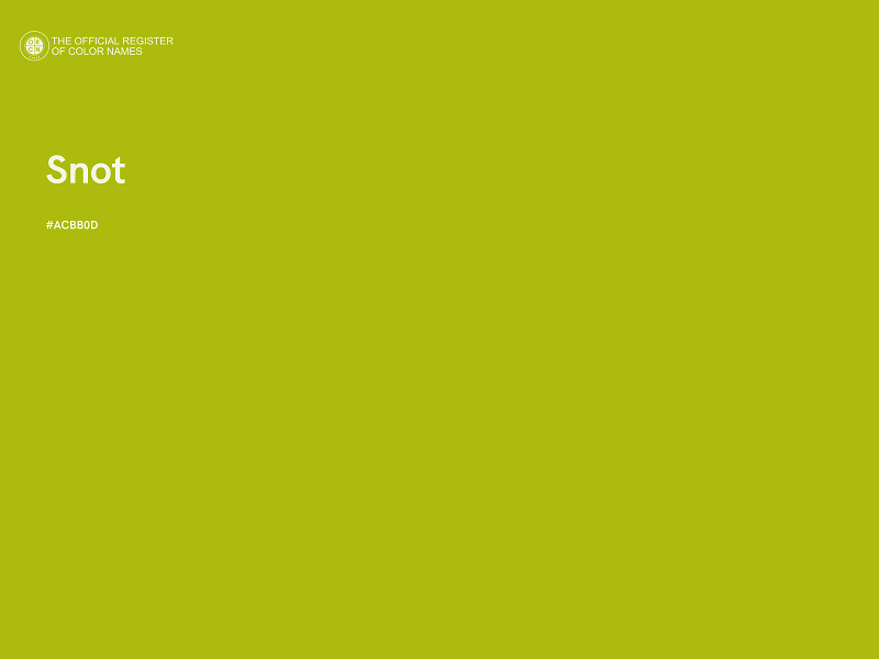 #ACBB0D - Snot color image