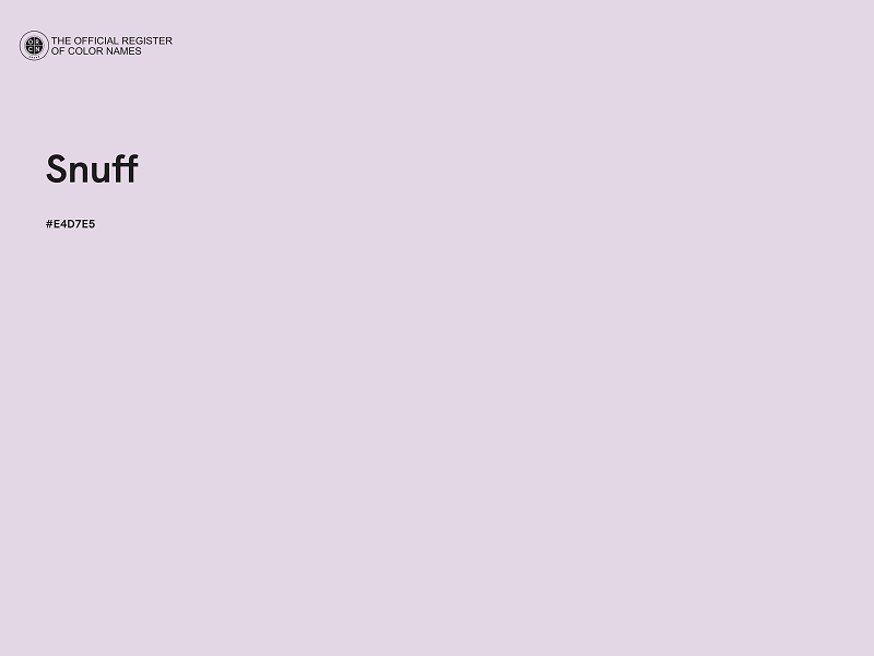 #E4D7E5 - Snuff color image