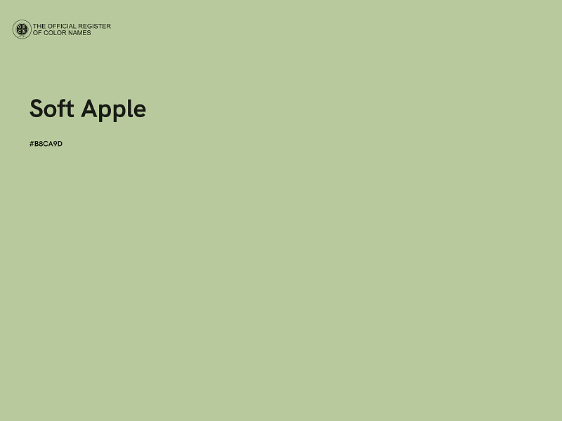 #B8CA9D - Soft Apple color image