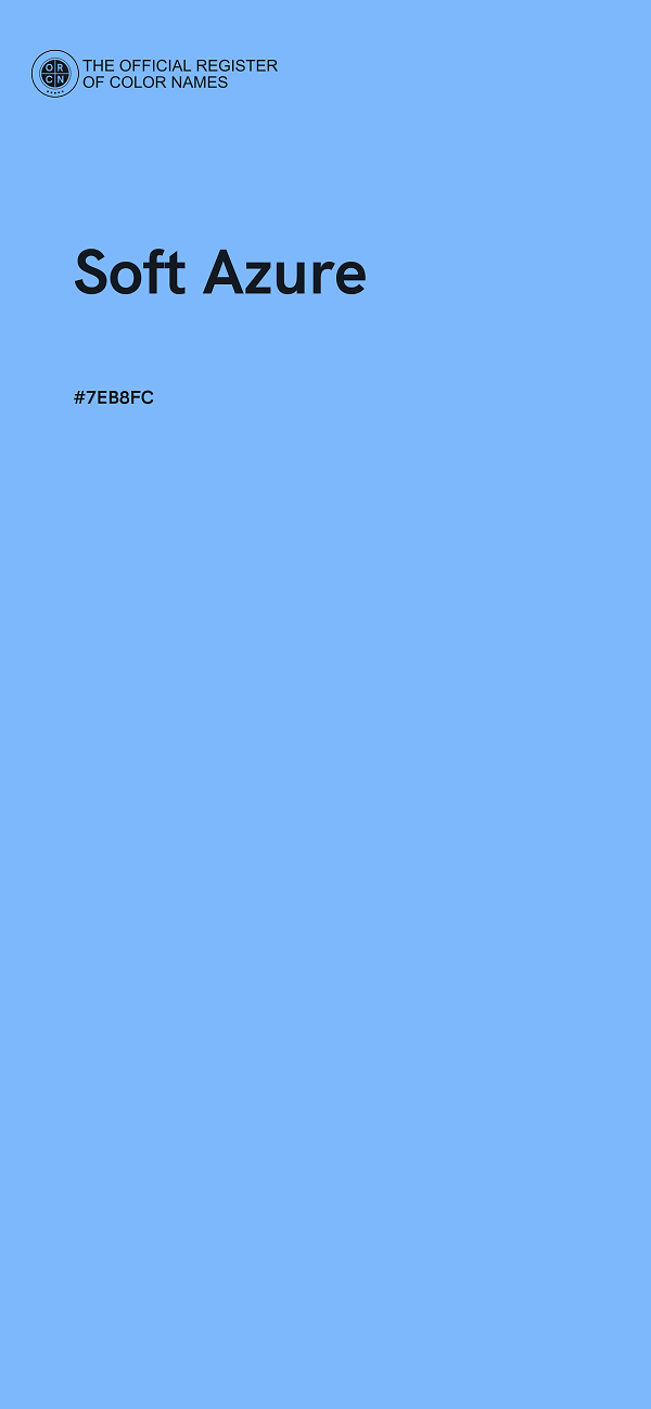 #7EB8FC - Soft Azure color image
