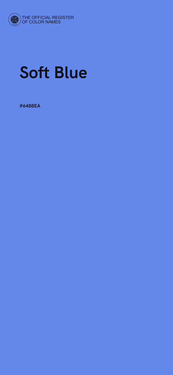 #6488EA - Soft Blue color image