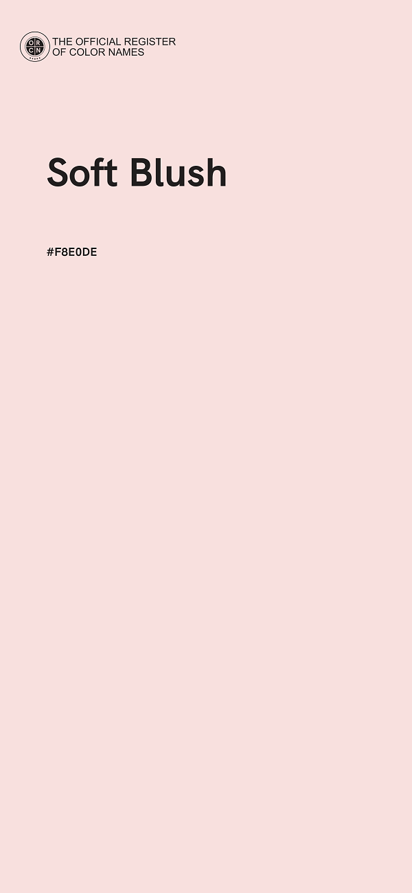 #F8E0DE - Soft Blush color image