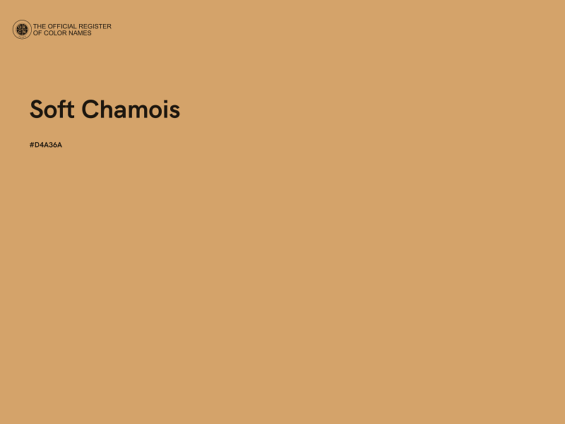 #D4A36A - Soft Chamois color image