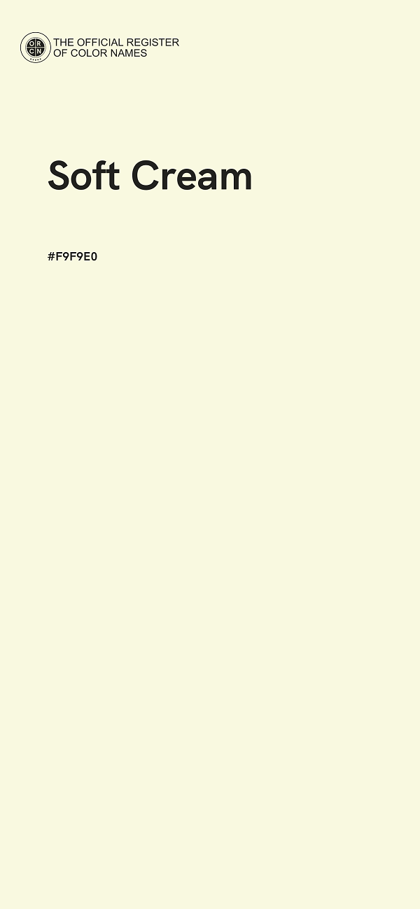 #F9F9E0 - Soft Cream color image