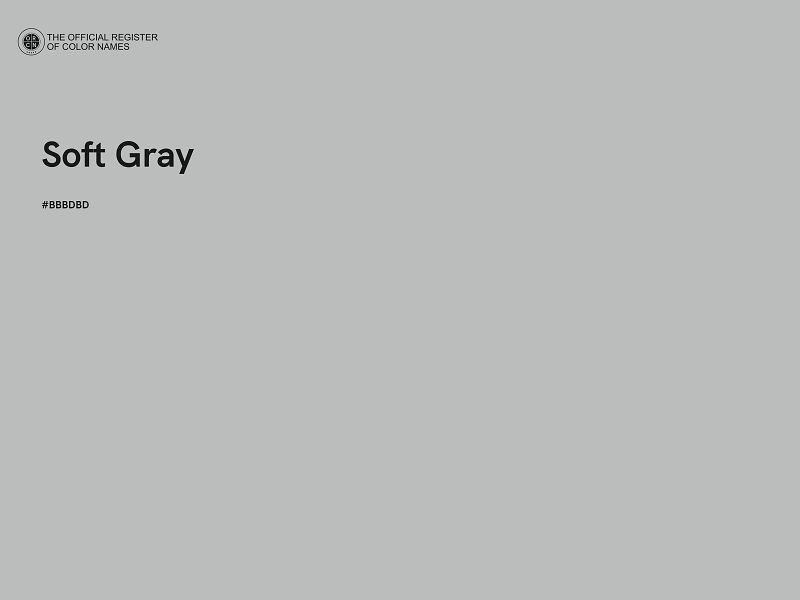 #BBBDBD - Soft Gray color image