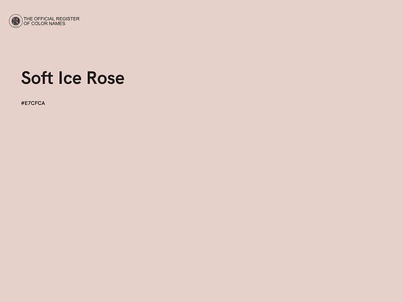 #E7CFCA - Soft Ice Rose color image