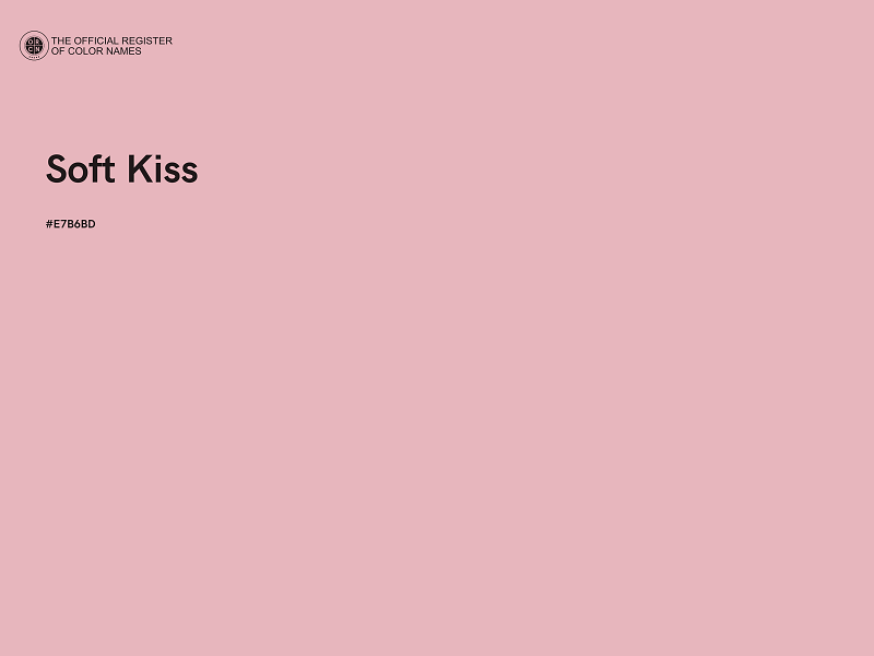 #E7B6BD - Soft Kiss color image