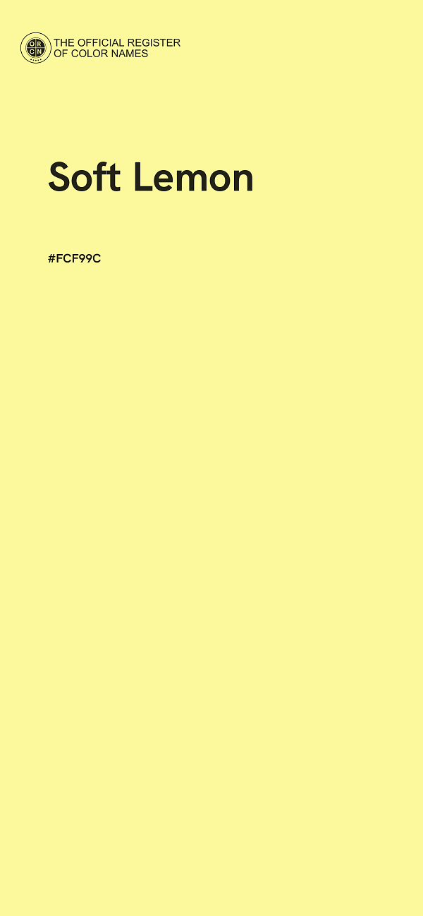 #FCF99C - Soft Lemon color image