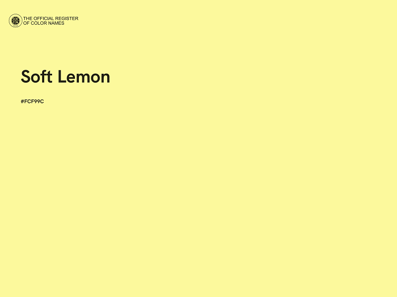 #FCF99C - Soft Lemon color image