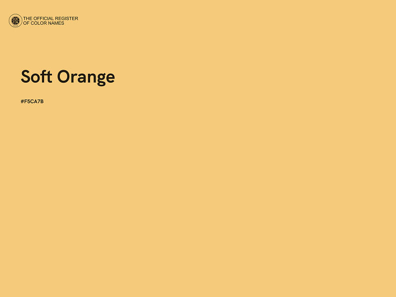 #F5CA7B - Soft Orange color image