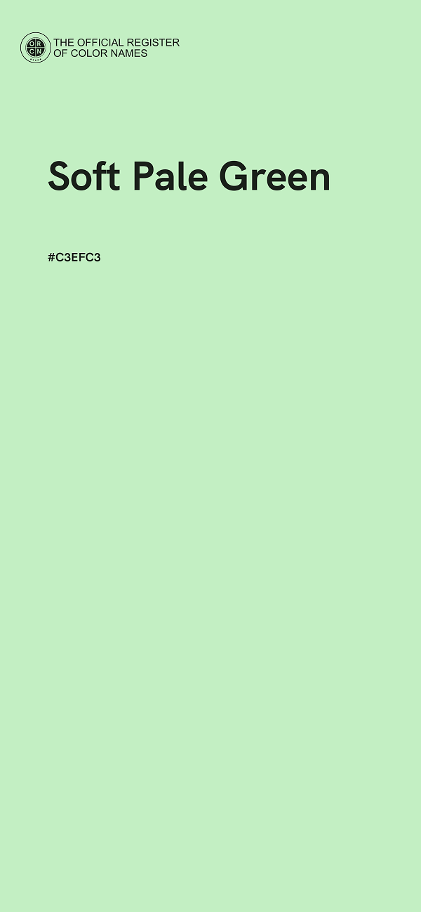 #C3EFC3 - Soft Pale Green color image