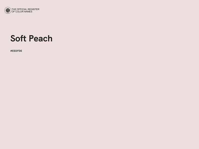 #EEDFDE - Soft Peach color image