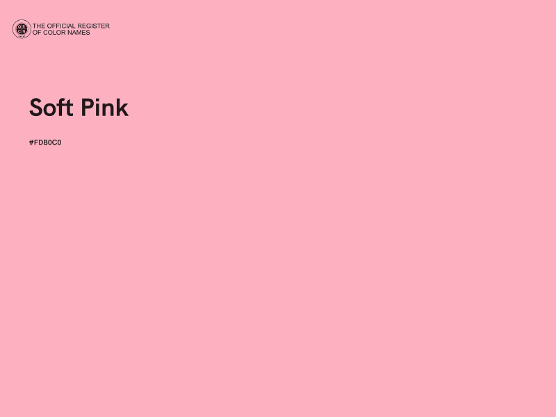 #FDB0C0 - Soft Pink color image