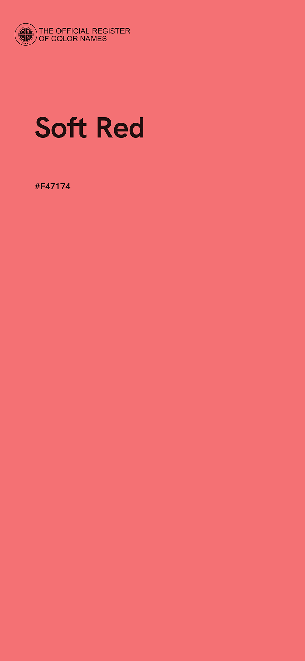 #F47174 - Soft Red color image
