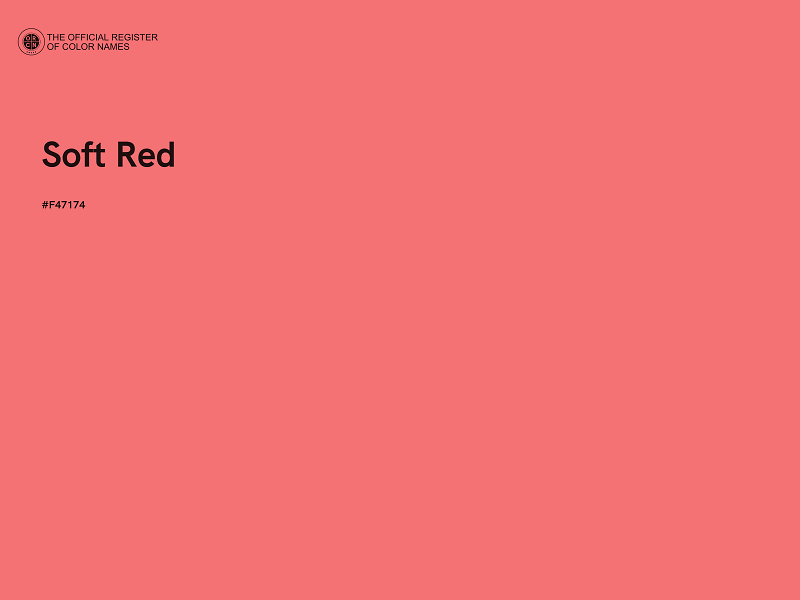 #F47174 - Soft Red color image