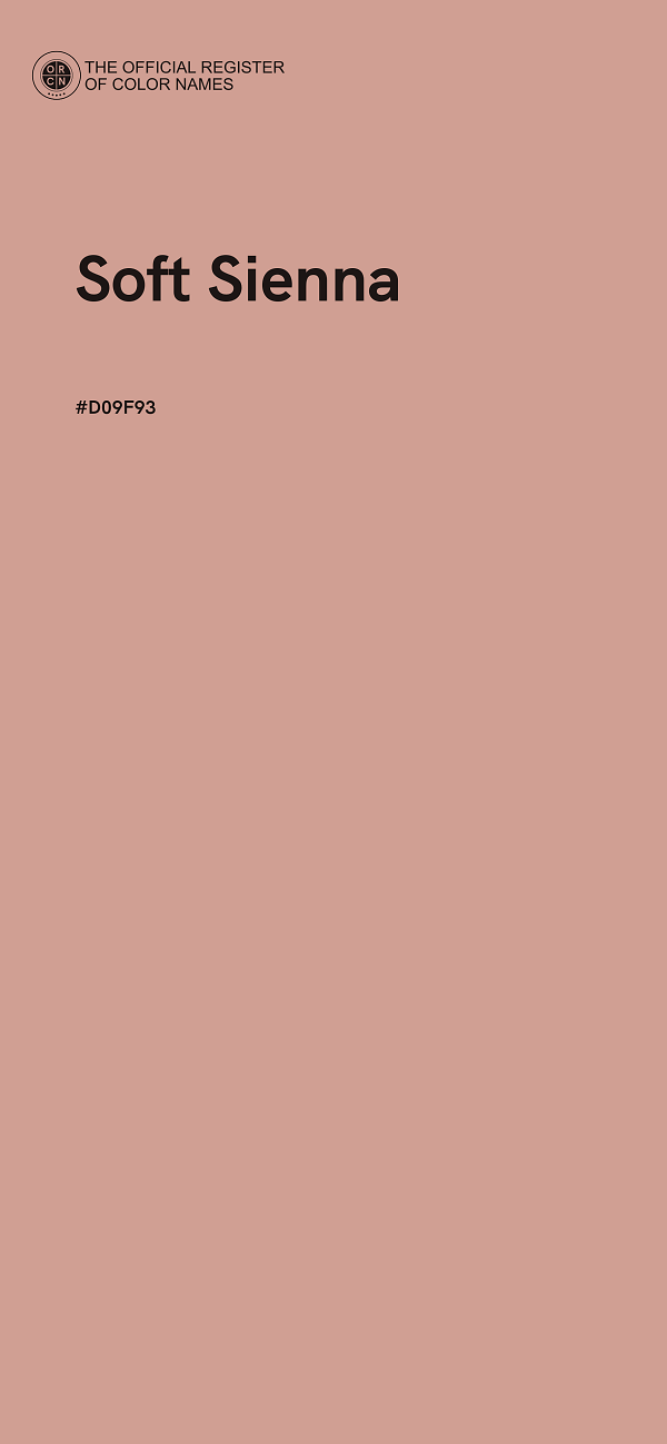 #D09F93 - Soft Sienna color image
