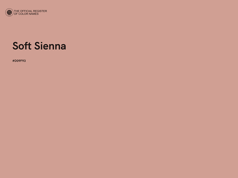 #D09F93 - Soft Sienna color image