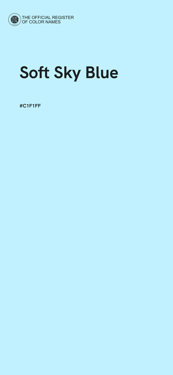 #C1F1FF - Soft Sky Blue color image