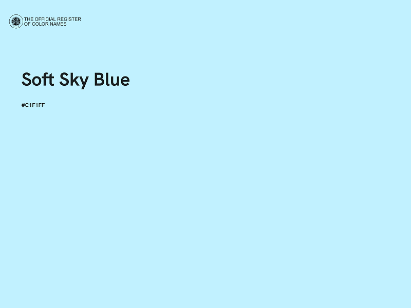 #C1F1FF - Soft Sky Blue color image