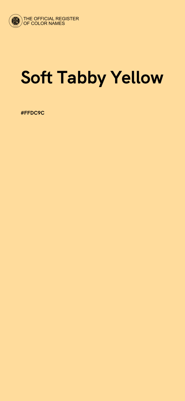#FFDC9C - Soft Tabby Yellow color image