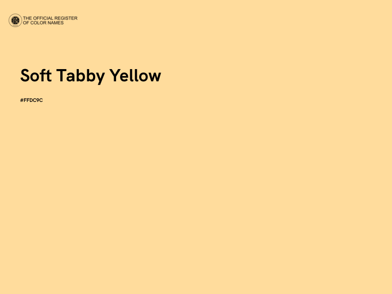 #FFDC9C - Soft Tabby Yellow color image