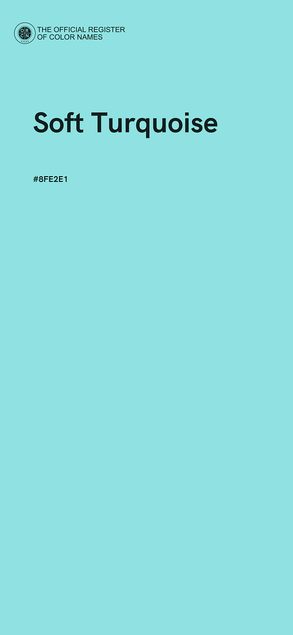 #8FE2E1 - Soft Turquoise color image