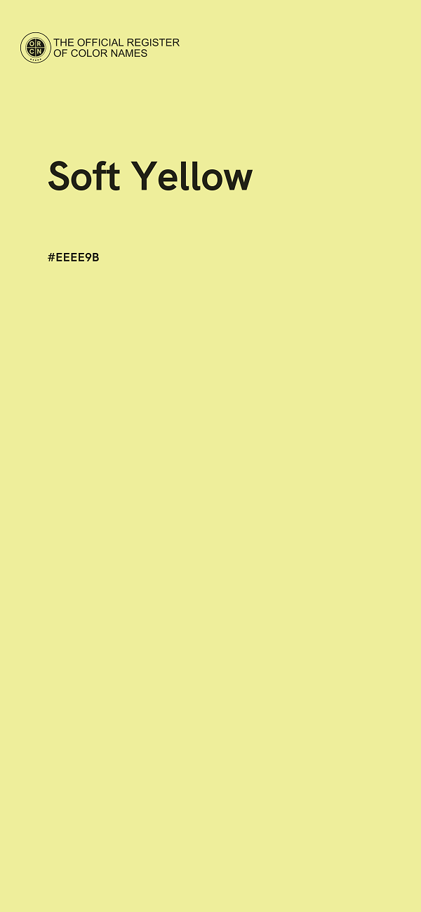 #EEEE9B - Soft Yellow color image