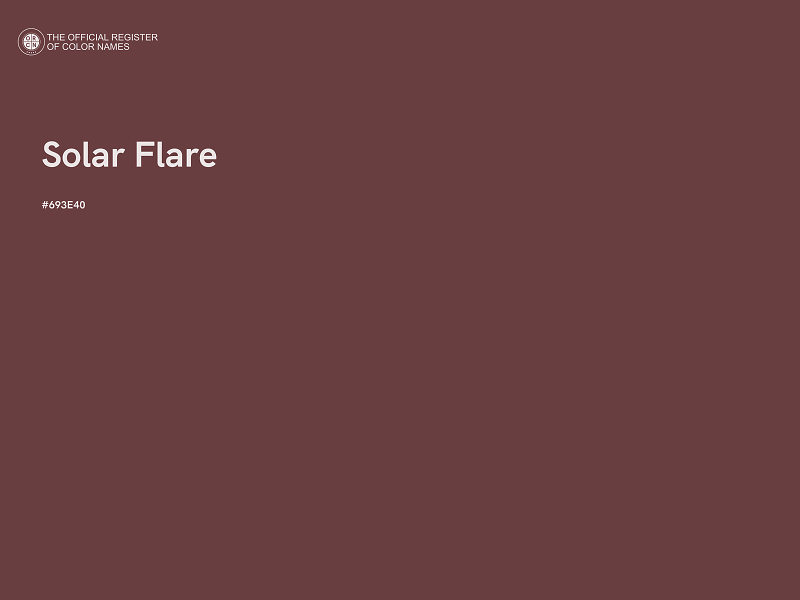 #693E40 - Solar Flare color image