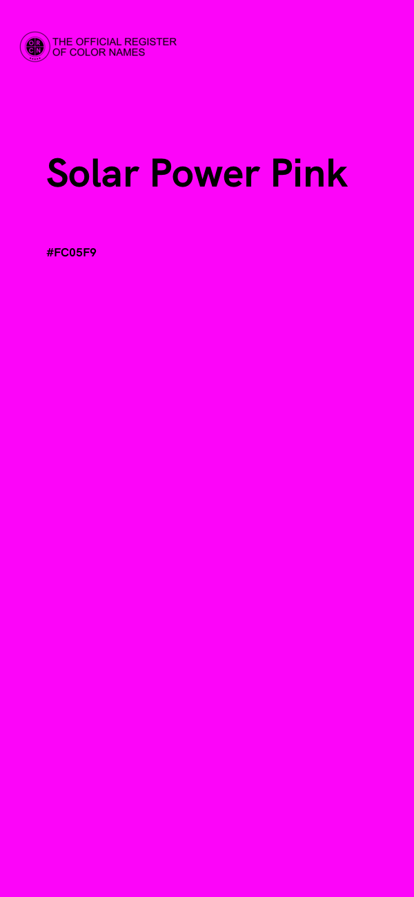 #FC05F9 - Solar Power Pink color image