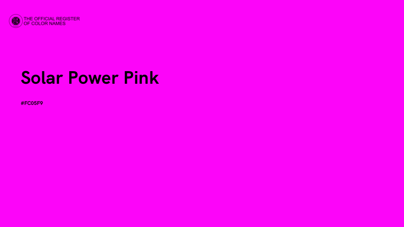 #FC05F9 - Solar Power Pink color image