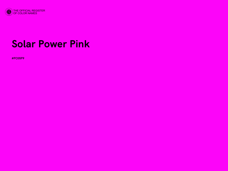#FC05F9 - Solar Power Pink color image